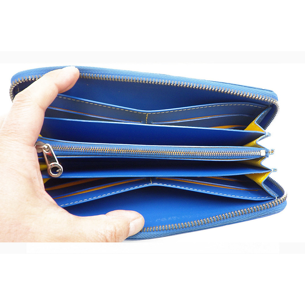 Goyard Coated Long Wallet Blue - Gem